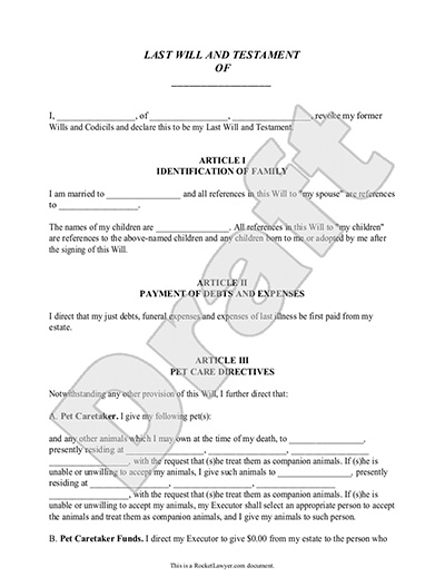 Writing A Will In California Template